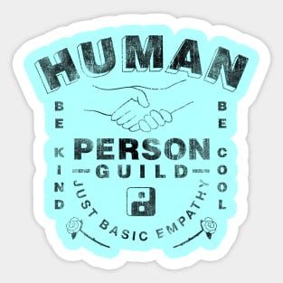 Human Person Guild Sticker